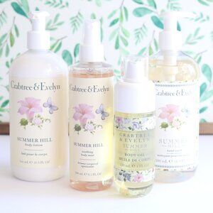 Crabtree & Evelyn | Summer Hill Lotion, Body Mist, Body Oil, Hand Wash Soap Gift